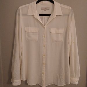 LOFT button down blouse